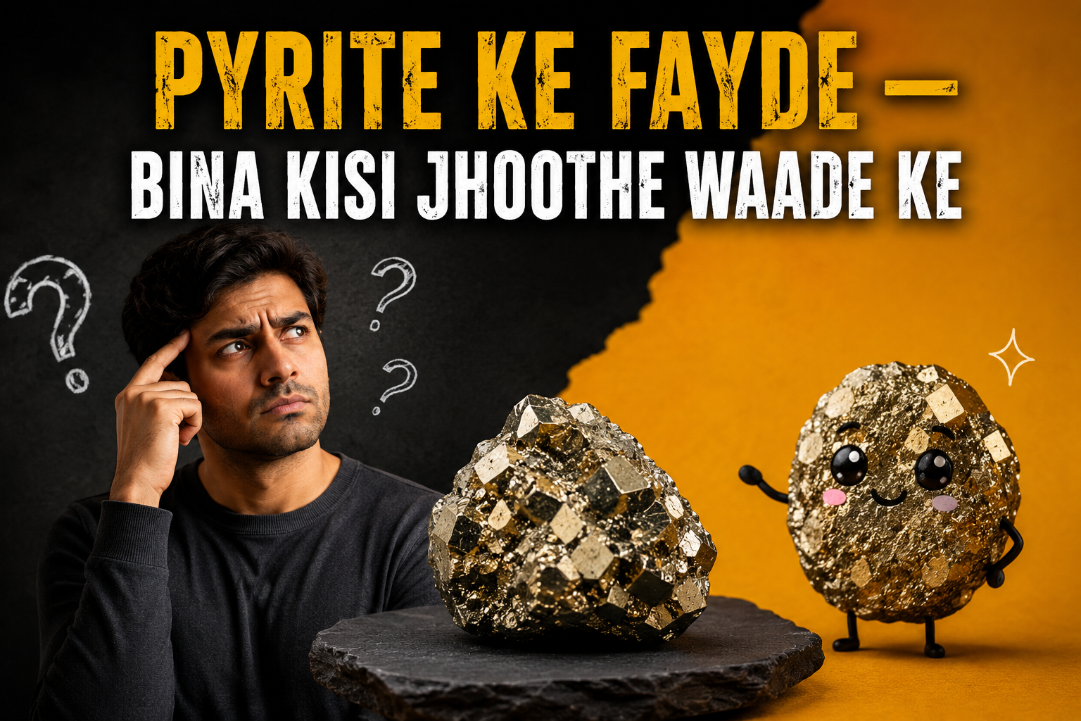 Pyrite ke fayde bina jhoothe waade ke – wealth energy confidence aur protection benefits honest guide – Suyagya India